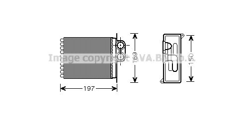 AVA QUALITY COOLING šilumokaitis, salono šildymas MS6400